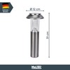 MeLiTec SO06-1 Solar Garden Light Brushed Stainless Steel Matt