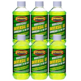 TSI Supercool 48663-8D-6CP 1234yf EV Electric Vehicle POE 68 Viscosity with UV Dye 8oz 6-Pack