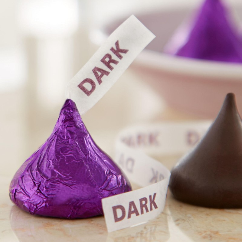 HERSHEY'S KISSES SPECIAL DARK Mildly Sweet Chocolate Candy Party Pack,