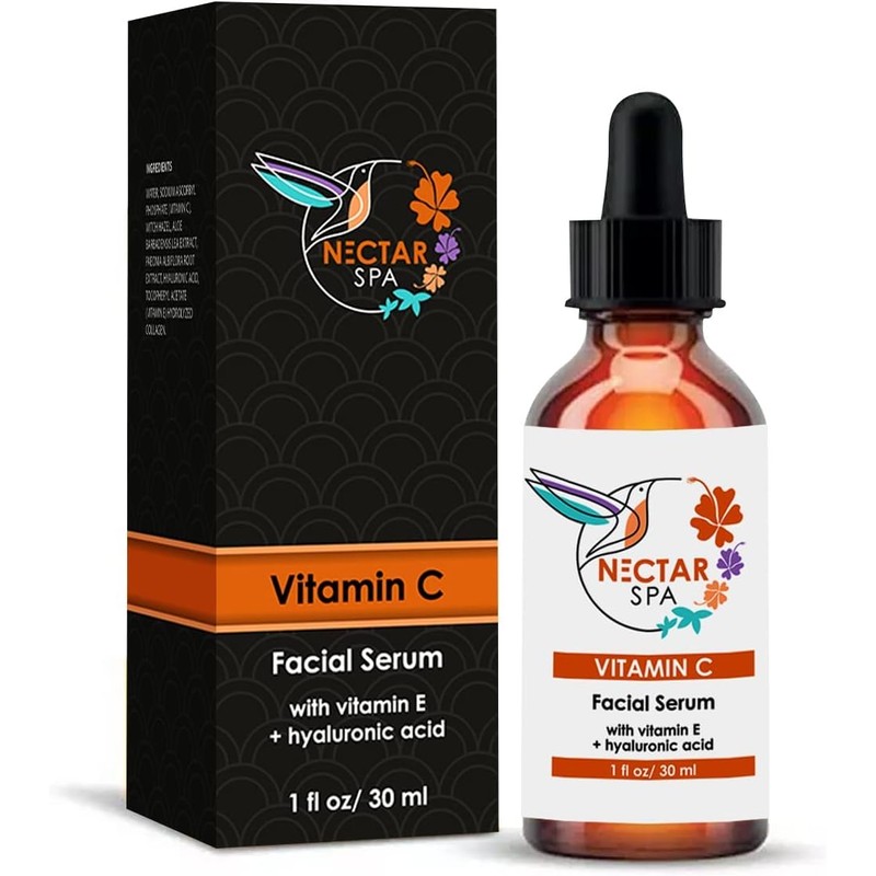Suero Facial Con Vitamina C, Vitamina E Y Ácido Hialurónico