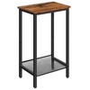 HOOBRO Tall Side Table, Industrial End Telephone Table with Adjustable