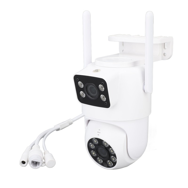 PTZ Security Camera WiFi Dual Lens 4MP Night Vision Motion
