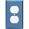 Leviton 84003 1-Gang Duplex Device Receptacle Wallplate, Standard Size, Device