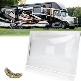 GEATaaT RV Skylight Outer Dome, 18"x 26" Universal Fits Standard 14" x 22" Openings, Shower Skylight for Camper Trailer, Fifth Wheel, Motorhome, Truck (Clear)