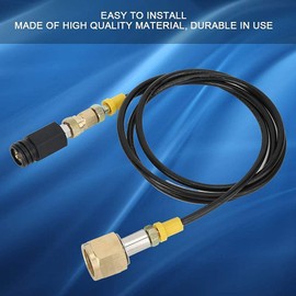 O2 Refill Hose CO2 Adapter High Pressure Hose 1.5 m Tank Direct CO2 Tank Adapter CO2 Cylinder Refill Adapter Hose W21.8-14 DIN477 CO2