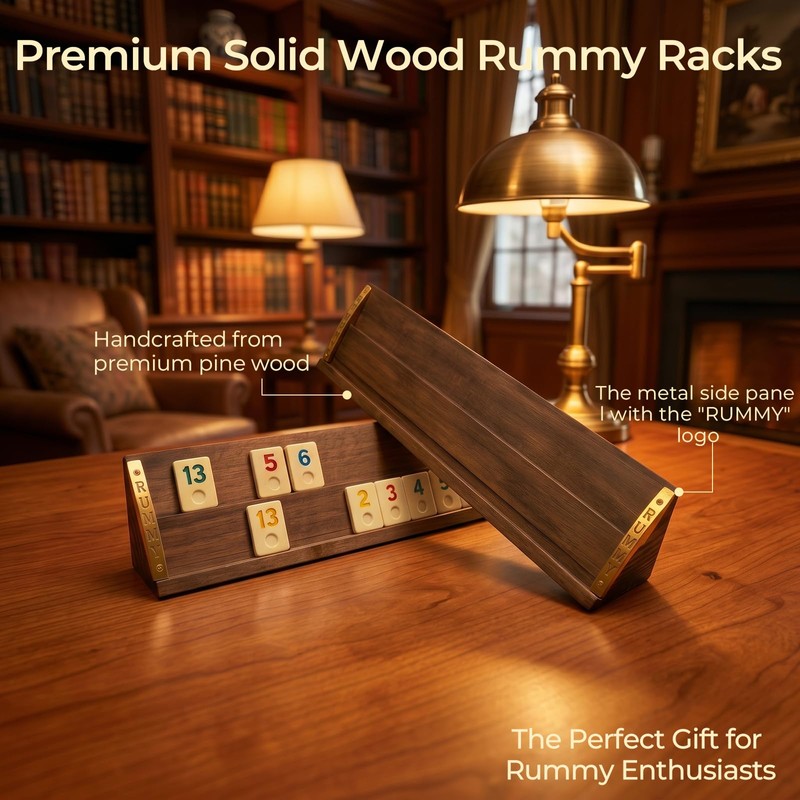 HOROW Rummy Cube Game Set 4 Player Edition, with 4