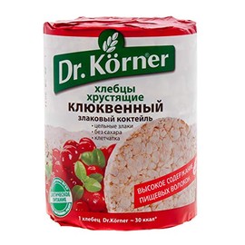 Dr.Korner Crispbread Ceral Cocktail with Cranberry (3.6 Ounce / 100 Gram) Imported from Russia