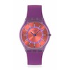 Swatch Unisex Casual Watch Purple Bio-sourced Quartz Sweet Strawberry Dream
