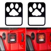POETRYXIAO Tail Light Cover Guard with Dog Paw Style (Halogen