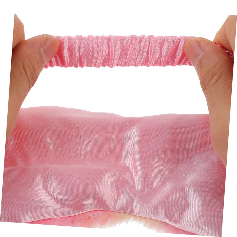 Baluue 4Pcs Colored Plush Sleeping Eye Masks Soft Eye Covers
