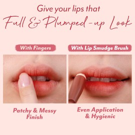 I'm Meme Tool - Lip Smudge Brush | With Cap, Reusable, Multi-purpose Makeup Blending Applicator, Travel Size, Versatile, 1 Count