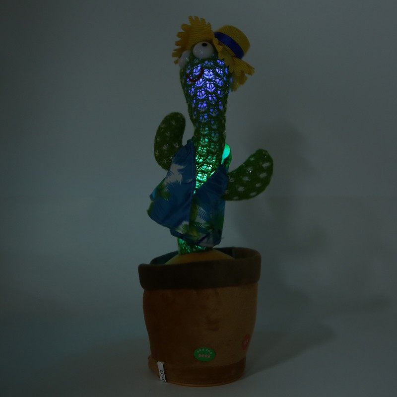 Cactus Plush Toy Multifunction Electronic Cacti Plaything Singing and Dancing