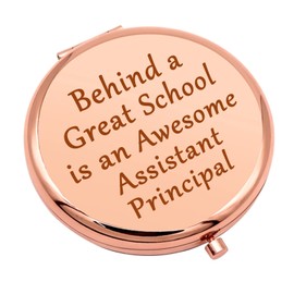 Assistant Principal Gifts Thank You Gift Compact Makeup Mirror Assistant Principal Appreciation Gifts for Women School Principal Gift Ideas Folding Makeup Mirror Christmas Birthday Retirement Gifts