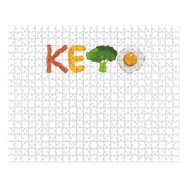 CafePress Awesome Keto Diet Vegan Veganism Orga Large Puzzle, 500 pcs.