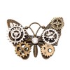 BLESSUME Gothic Woman Steampunk Gang Wing Watch Butterfly Hat Lace