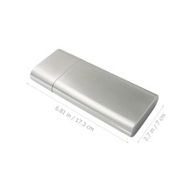 Ipetboom 4-Layer Storage Box Portable Stainless Steel Travel Case Tube Holder Elegant Design