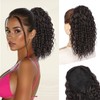 AISI BEAUTY Curly Drawstring Ponytail Extension for Women,14 Inch Natural