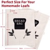 2 X Plastic Lined Bread Bags for Homemade Bread/Keep Bread