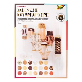 Folia Bringmann 550404 Creative Block Rajasthan, Assorted, 20 Sheets DIN A4