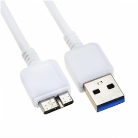 FITE ON White USB 3.0 Data Cable Compatible with LaCie Rugged Mini 500GB 301555 301556 1TB 301558