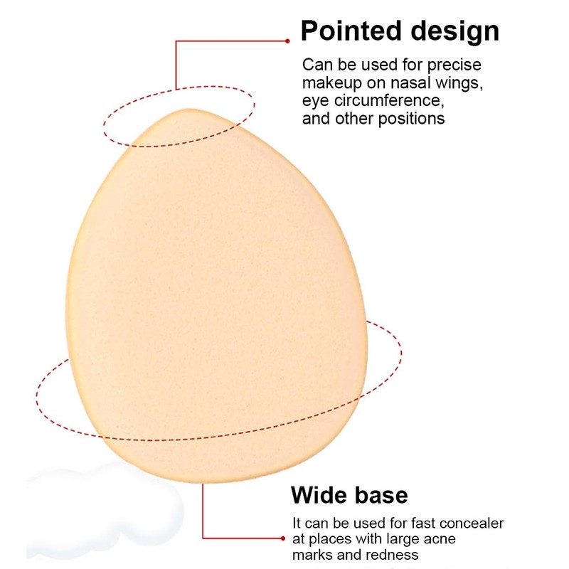 Pack of 12 Powder Puff Triangle Cushion Pads Face Makeup