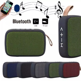 Unbranded Mini Portable Bluetooth Speaker Rechargeable Wireless Stereo Bass USB/TF/FM Mode - Green
