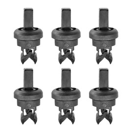 Leiwee Clip per Cappelliera Auto in Nylon PA6, Set da 6 Pezzi, Robusti e Anti-usura, Universali per Renault Nissan Qashqai J10 J11 e Altri Modelli (Nero)