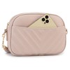 lola mae Quilted Crossbody Bag, Trendy Design Shoulder Purse, Blush