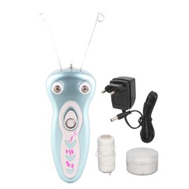 Electric Facial Cotton Threading Epilator Rechargeable Cordless LED Lighting Threading Hair Remover  110‑240V