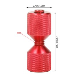 2 Pcs 2 Hole Alignment Pins Flange Alignment Pins Anodized Aluminum 1 1/8" Flange Double Hole Tweezers for 0.5 to 14" 150LB Flanges (Red)