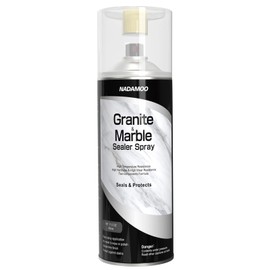 NADAMOO 2K Granite & Marble Sealer Spray, 2-Parts Formula Sealant with Stronger Adhesion and Enhanced Wear Resistance, Seal & Protect Kitchen & Bath Surfaces, Clear, 1 Can