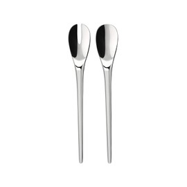 Villeroy & Boch 12-6529-9330 New Moon Salad Cutlery 2 Pieces, Stainless Steel