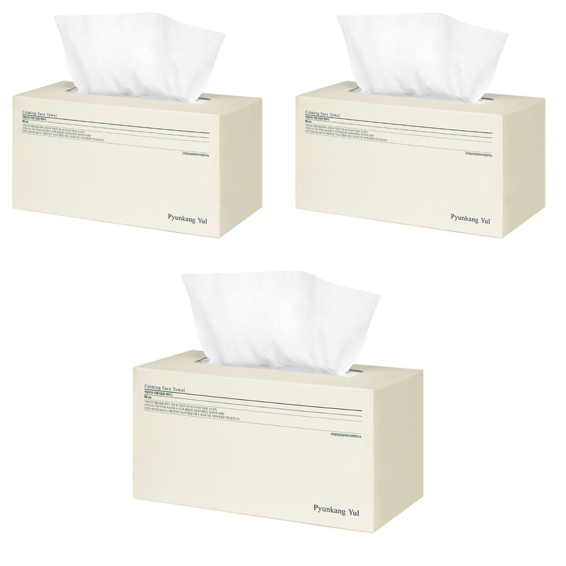 Partner_Reference Pyunkangyul Soothing Face Towels 80 pieces (3 packs) /