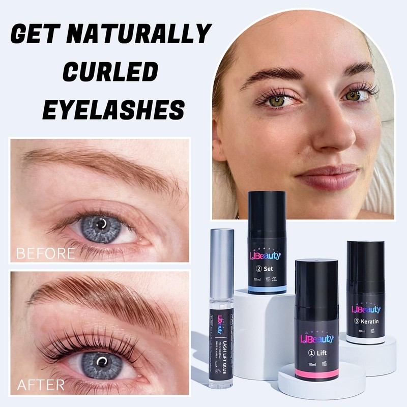 Lash Perm Kit, Libeauty Eyelash Lift Kit, 10ml Brow Lamination