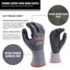 LINCONSON 6 Pack Flexible Spandex Knit With Nitrile Micro-Foam Palm