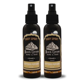Black Canyon Buttered Popcorn Scented Body Spray, 4 Oz (2 Pack)