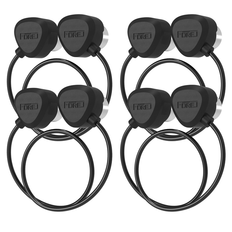FORE 4-Pack 2-Feet/ 60cm 45-Degree Symmetry Angled MIDI Cable with
