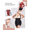 FeelinGirl Women's Shaping Bodysuits, Stomach Away Shapewear with 3 Rows