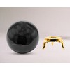 Black Tourmaline Crystal Ball with Stand - 3" Inches Large