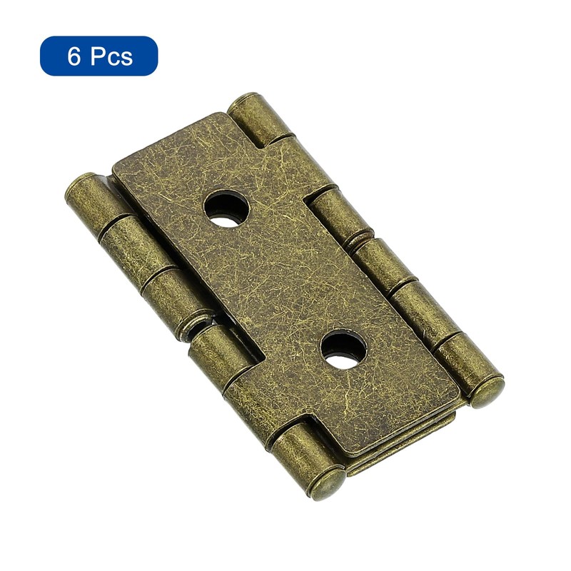 uxcell Double Acting Hinges Folding Screen, 6Pcs 1.85" Double Swing