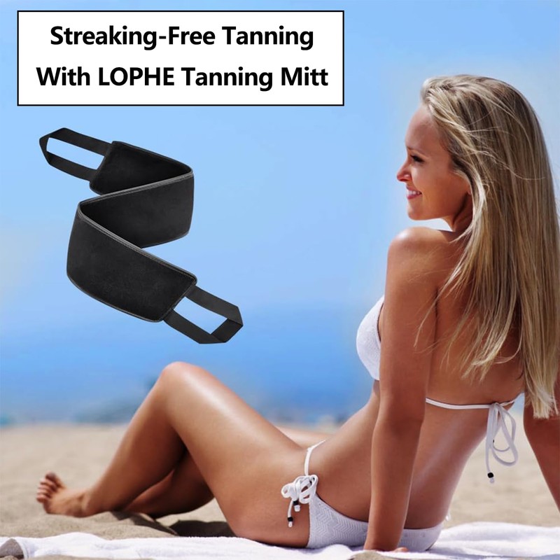 Self Tanning Glove Applicator Microfiber Back Lotion Applicator Apply Lotion