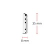 Zwilling Replacement Blades for Facial Hair Razors (Pack of 4),