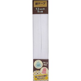 Naska Twill Tape 12 mm Width 5 m Roll White 16731 