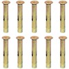 10 PCS Metal Expansion Bolts – Flat Head Cross Drive