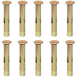 10 PCS Metal Expansion Bolts – Flat Head Cross Drive Design (M8 x 50mm)