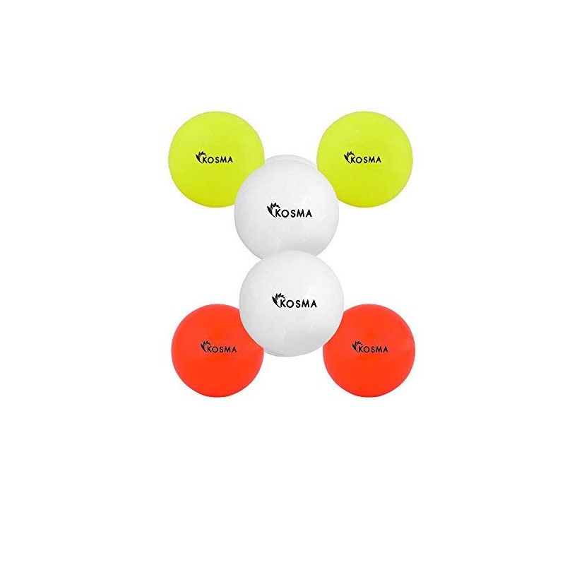 Kosma Set of 6 Smooth Hockey Balls | Outdoor Sports