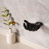 ZGLUZP Black Wall Hooks, Unique Hand Shape -Mounted Hanger Hook