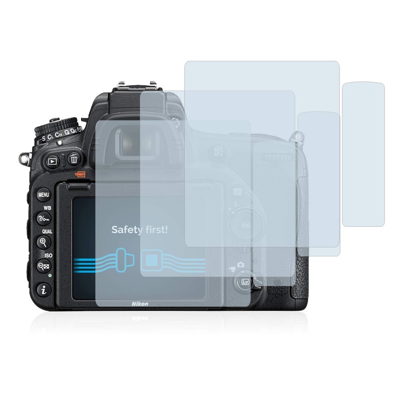 6x Screen Protector for Nikon D750 Protection Film - Crystal-Clear,