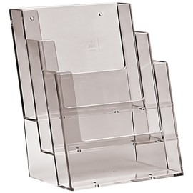 Taymar Three Tier Dispenser for A5 Leaflets and Brochures, Clear, 3C160