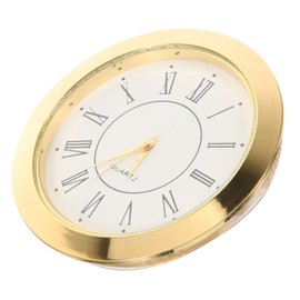 TEHAUX Vintage Clock Insert with Roman Numerals Clock Head for DIY Projects Durable Movement Part for Crafting Unique